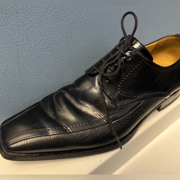 Mezlan Mens Black Leather Lace Up Shoes in Great Condition!! - Picture 12 of 12